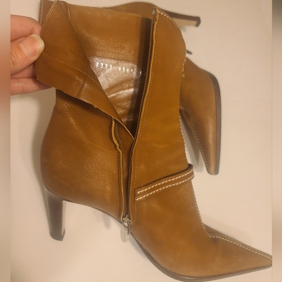 Sergio Rossi Brown leather ankle boots booties - Picture 4 of 8
